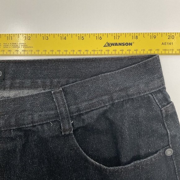 Mens Jeanetix Black Dress Jeans Sz 38 X 31 Tapered Leg Comfort Fit - Picture 8 of 11